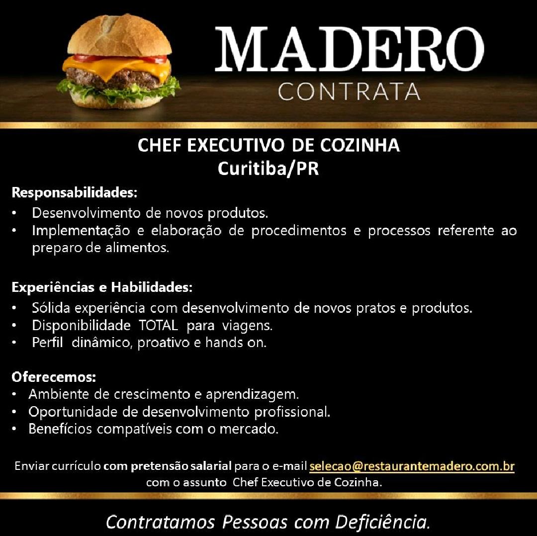Vaga Emprego (região Sul): Madero