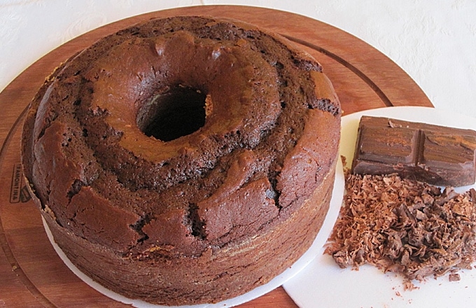 Receita de bolo de chocolate tradicional