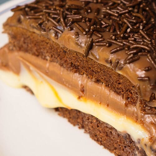 Receita de bolo dois amores